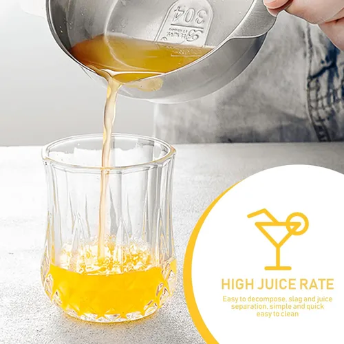 Miniatura 3 de GALPADA Stainless Steel Manual Lemon Squeezer Citrus Juicer Hand Press Fruit Juice Extractor 304 Food-grade Portable Tool for Kitchen and Travel Use