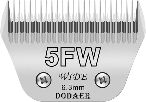 Miniatura 14 de Hojas para aseo de mascotas para perros desmontables - Tamaño 7FW, hoja ancha para aseo de perros, longitud de corte 3.2 mm (1/8"), compatible