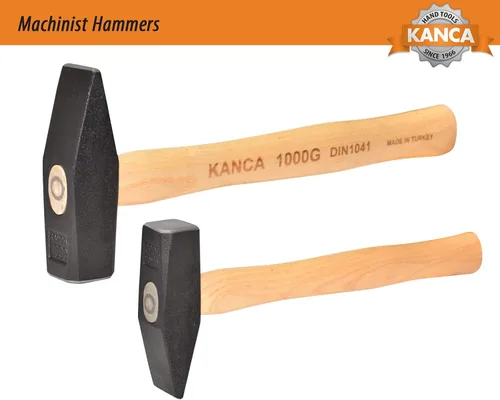 Miniatura 4 de KANCA HAM-1500, martillo maquinista, martillo de herrero, mango de madera de fresno, herramientas manuales y mejoras para el hogar, cabeza forjada
