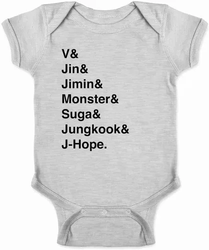 Miniatura 3 de Pop Threads K-Pop Group Names List Infant Baby Boy Girl Bodysuit