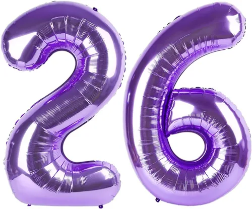 Miniatura 456 de Globos de números de 5 globos de 40 pulgadas, decoraciones de cumpleaños azules para niños y niñas, globos de números azul marino grandes