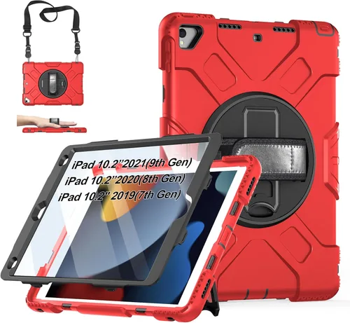Miniatura 15 de Funda para iPad de 6ª/5ª generación de 9.7 pulgadas: Funda de TPU para iPad 9.7 (2018/2017) y iPad Air 2 de 9.7" con protector de pantalla - Soporte