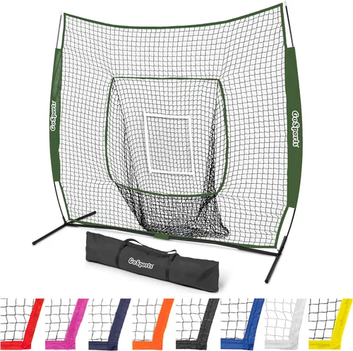 Miniatura 12 de GoSports 7 x 7 ft Baseball & Softball Nets - Available in Team Colors - Batting & Pitching Net with Strike Zone
