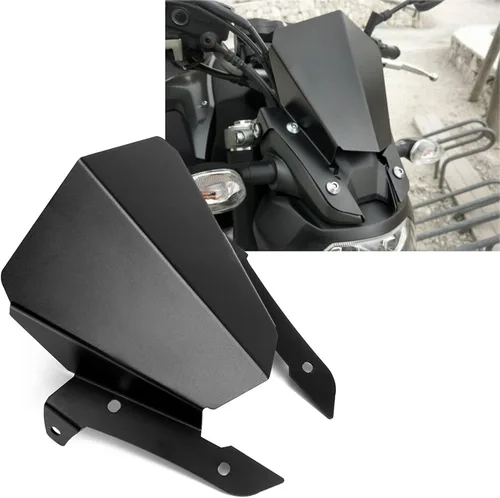 Miniatura 3 de YUANQIAN FZ-07 - Parabrisas delantero de motocicleta compatible con FZ-07 FZ07 FZ 07 2013 2014 2015 2016 2017