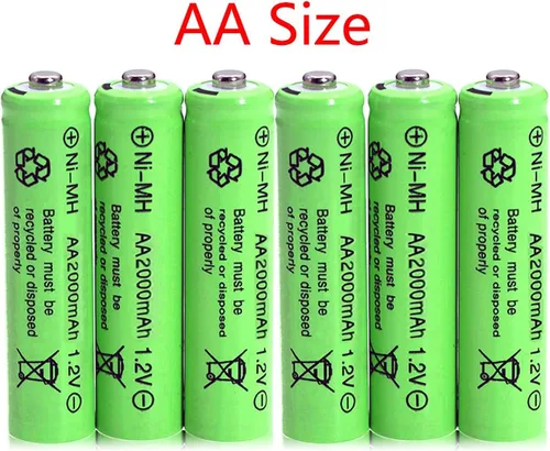 Miniatura 5 de 12 pilas AA 2000mAh recargables de alta capacidad precargadas 1.2V batería solar Ni-MH 2A de larga duración