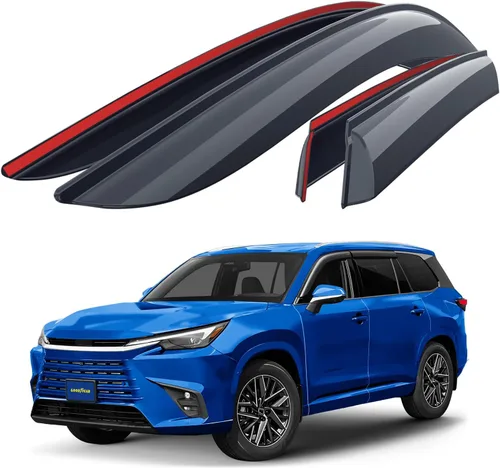 Miniatura 15 de Goodyear Deflectores de ventana inastillables para Honda Civic 2022-2026 Sedán, protectores de lluvia con cinta, viseras de ventana, visera