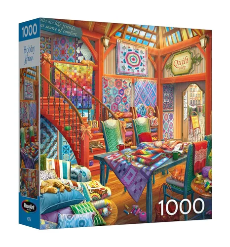 Miniatura 9 de RoseArt - Hobby Haven - Rompecabezas de 1000 piezas para adultos de estantería - Perfecto para entusiastas de la lectura