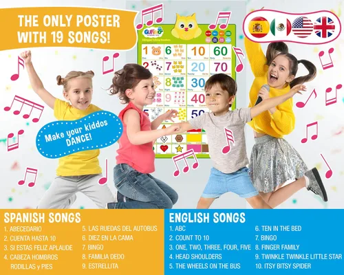Miniatura 4 de Juguetes de Aprendizaje Bilingüe - Juguetes en Español para Niños Pequeños de 1-3 Años, Juguetes de Números Interactivos, Números para Niños