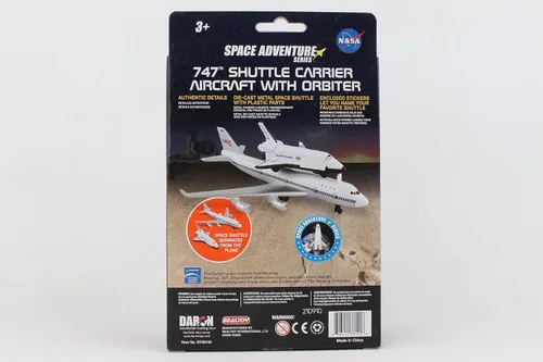 Miniatura 3 de Daron Space Mission - Juego de juguetes Boeing 747 y transbordador espacial, auténticas representaciones de naves espaciales, juegos empaquetados