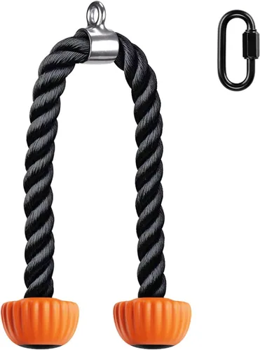 Miniatura 11 de SELEWARE Accesorios de máquinas de cable de barra recta giratoria para gimnasio, barra de tracción barra de presión con mango de goma