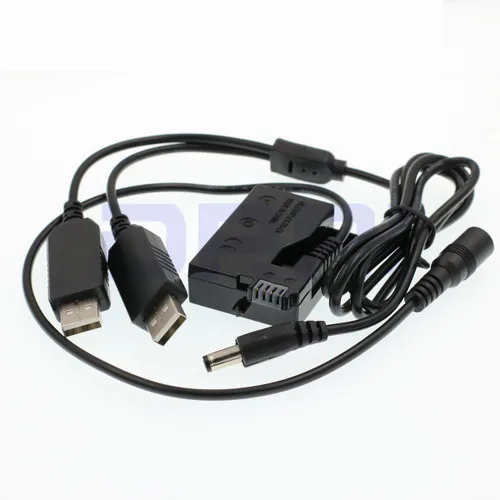 Miniatura 2 de ACK-E8 Dual USB Power Adpater para EOS Rebel T2i T3i T4i T5i Canon EOS 550D 600D 650D 700D Kiss X4 X5 X6