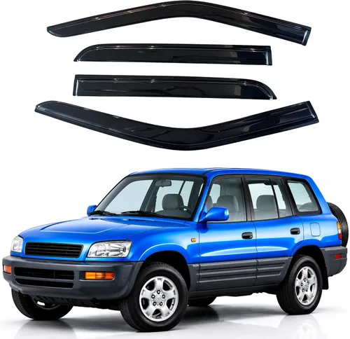 Miniatura 126 de IG - Visera para ventana para Ford Bronco y F150-F350 1980-1996, deflector lateral tipo cinta adhesiva, resistente, contra lluvia y viento