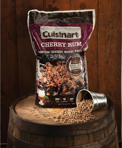Miniatura 4 de Cuisinart Gránulos para ahumar de ron cereza prémium para barbacoa, bolsa de 20 libras
