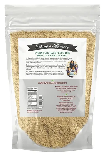 Miniatura 8 de Jiva Organics Harina de trigo sarraceno (oscuro), bolsa de 2 libras, vegano, sin OMG, kuttu, sabor terroso