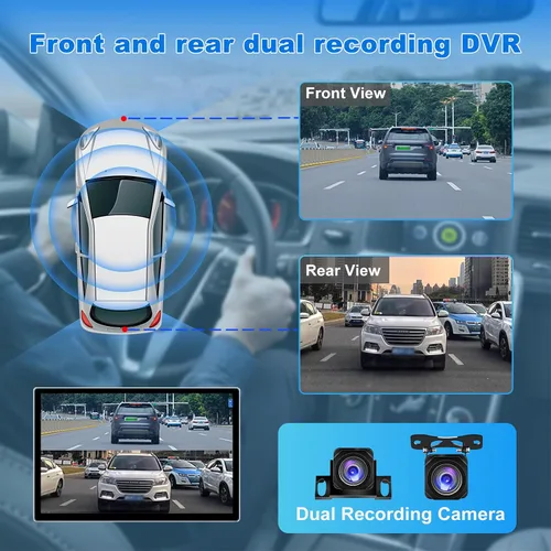 Miniatura 5 de 6+128 GB 13 pulgadas doble DIN pantalla táctil Android coche estéreo con cámara frontal y trasera Octa Core Qualcomm QLED Bluetooth GPS Radio DSP AM