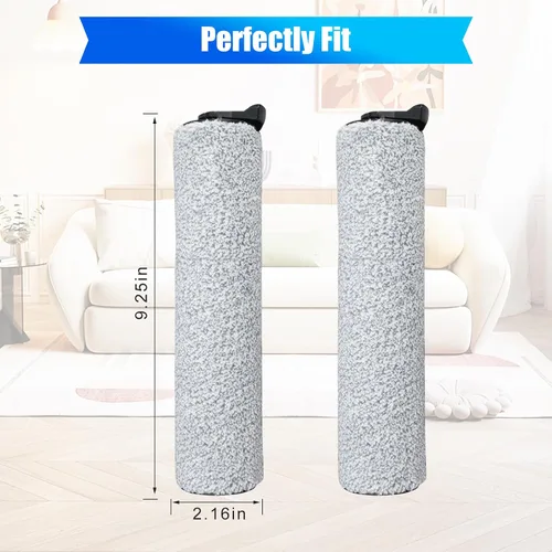Miniatura 7 de Rodillos de cepillo de repuesto compatibles con Tineco Floor ONE S3/iFloor 3 Breeze - Rodillos inalámbricos para aspiradora en seco y húmedo