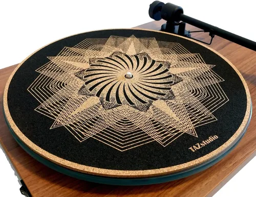 Miniatura 9 de Alfombrilla de corcho prémium para tocadiscos de corcho [0.157 in de grosor] para un mejor soporte de sonido en el tocadiscos de vinilo LP - Tapete