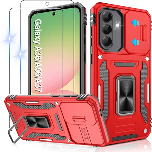 Miniatura 150 de Gritup para Samsung Galaxy S22 Funda con protectores de pantalla HD de 2 paquetes y cubierta deslizante para la cámara, protección contra caídas