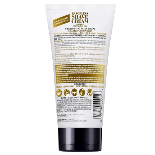 Miniatura 12 de SoftSheen-Carson Magic Crema de Afeitado sin Maquinilla, Crema de Depilación para Cabello, Funciona en 4 Minutos para Cabello Grueso y Rizado, 6 Oz