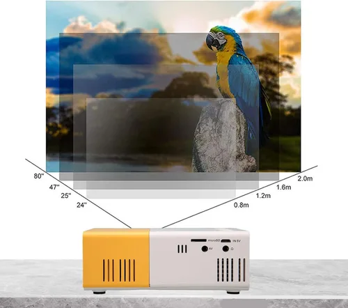 Miniatura 7 de Mini proyector portátil HD 1080P para películas y juegos, compacto y ligero, USB y conectividad, ideal para viajes, campamento y entretenimiento