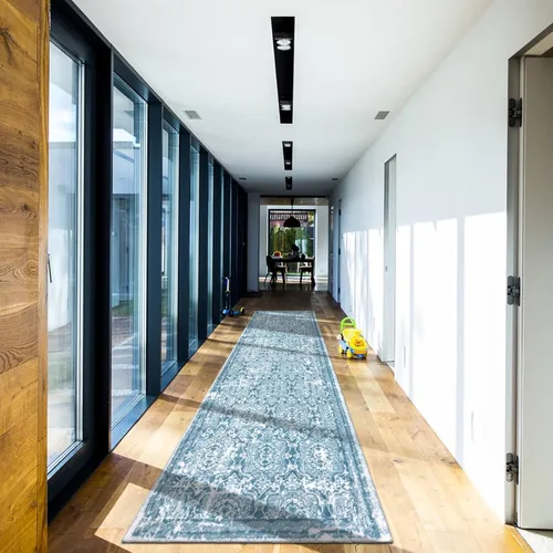 Miniatura 28 de Vaukki - Alfombra de pasillo, suave y peluda, alfombra antideslizante lavable, para lavandería, cocina, granja, baño, entrada y dormitorio