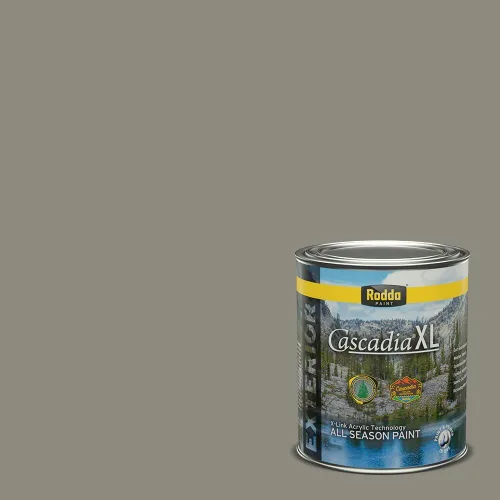 Miniatura 56 de Rodda Paint CASCADIA XL Pintura e imprimación satinada exterior en uno, cuarto de galón, solo ayer
