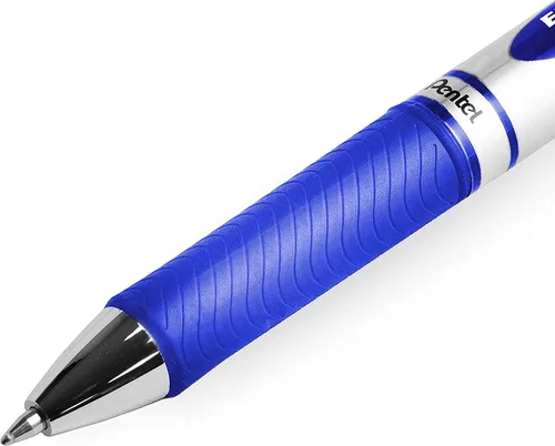 Miniatura 4 de Pentel EnerGel XM BL77 - Bolígrafo retráctil de tinta de gel líquido, 0.028 in, 54% reciclado, tinta azul, paquete de 12 en embalaje de regalo