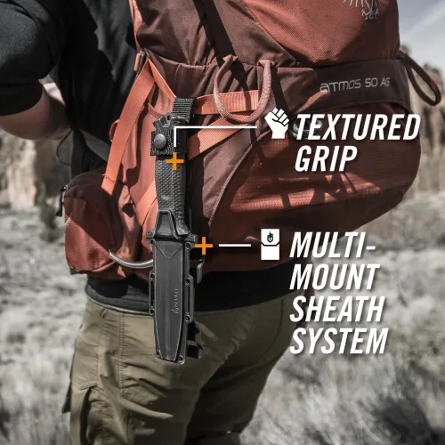 Miniatura 2 de Gerber Gear StrongArm - Cuchilla fija, cuchillo de espiga completa, cuchillo de campamento con múltiples opciones de transporte, fabricado