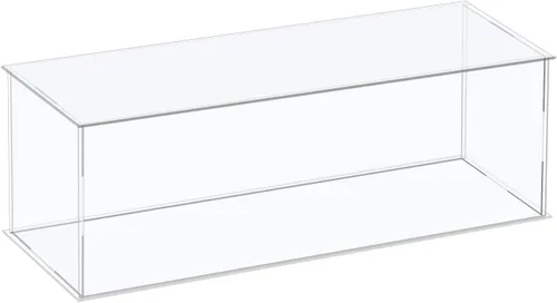 Miniatura 16 de MECCANIXITY Vitrina de acrílico Caja de plástico Caja de almacenamiento de cubo transparente Ensamble escaparate de 14.1 x 12.2 x 10.2 pulgadas