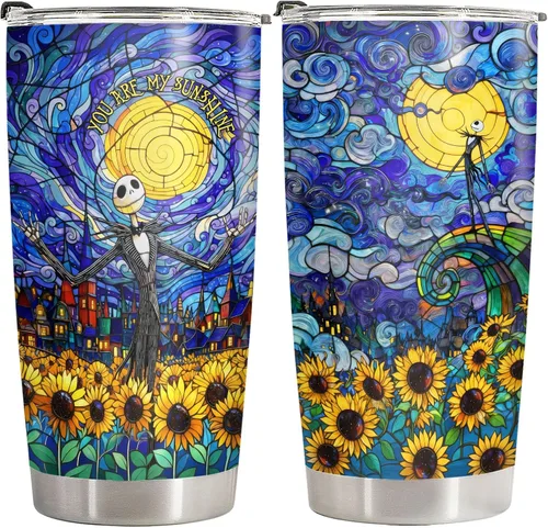 Miniatura 25 de 34HD Vaso dorado de 20 onzas – Thank You for Being a Friend – Taza de acero inoxidable aislada al vacío de doble pared – Mantiene las bebidas