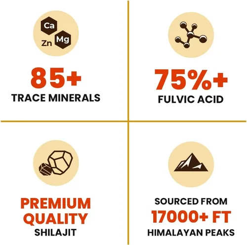 Miniatura 3 de Natruveda, Resina Shilajit del Himalaya para hombres y mujeres, shilajit orgánico, ácido fúlvico y más de 85 minerales naturales traza – Suplemento