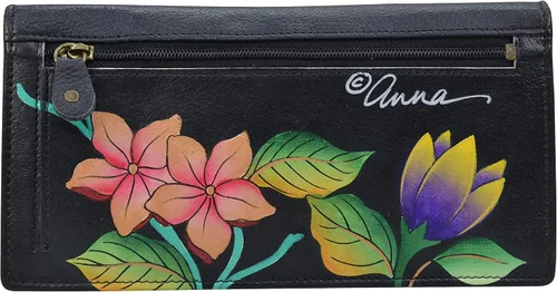 Miniatura 2 de Anna by Anuschka Women's Hand Painted Leather Two-fold Clutch Wallet