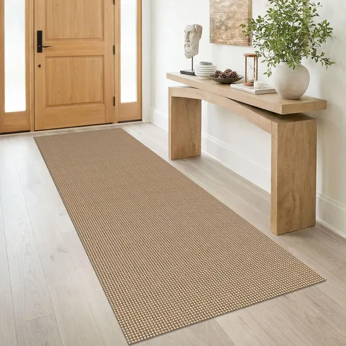 IOHOUZE Alfombra lavable de 3 x 8 pies con parte trasera de goma antideslizante para pasillo ancho para pasillo de entrada, alfombra de cocina