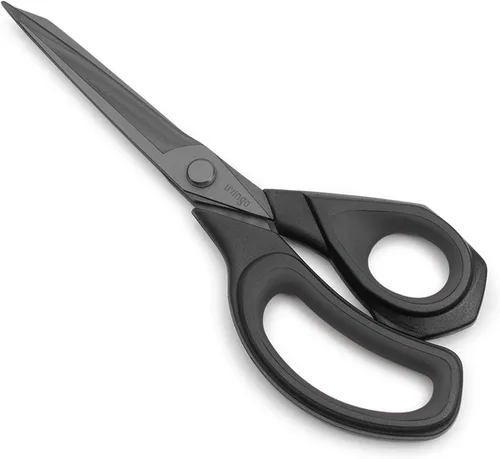 LIVINGO Tijeras Premium de 8.5 Pulgadas de Alta Resistencia, de Acero Inoxidable Forjado con Revestimiento de Titanio, Tijeras Agudas Multiusos para