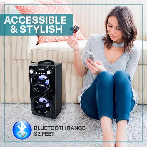 Miniatura 6 de Altavoz portátil con Bluetooth, Sylvania Negro