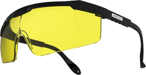Miniatura 2 de JORESTECH Gafas de seguridad rectangulares enmarcadas de seguridad con protectores laterales para protección de alto impacto (1 par)