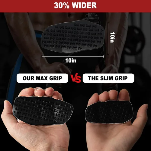Miniatura 3 de 2 pcs Anti-Slip Silicone Rypt Grips for Men & Women, Hand Grip Gryp Weight Grip for Deadlifts Pull-Ups, Gym Grips, Lifting Grips for Weight Lifting