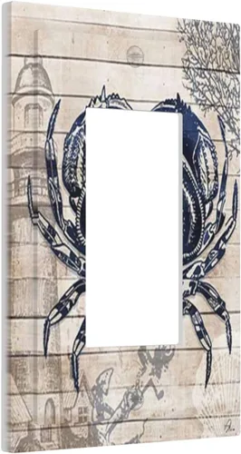 Miniatura 91 de Cubierta de interruptor de luz de palanca individual decorativa de 1 cuadrilla, placa frontal eléctrica para baño, cocina, decoración del hogar