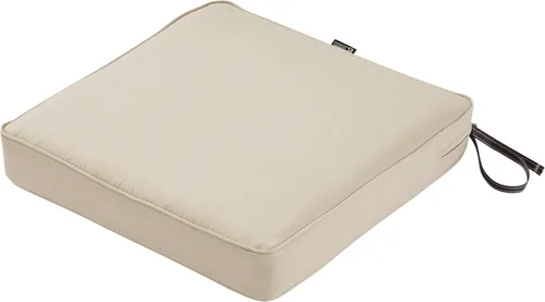 Classic Accessories Montlake - Cojín cuadrado resistente al agua de 19 x 19 x 3 pulgadas, para asiento de exterior, cojín para silla de muebles de