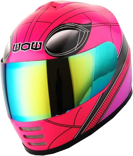 Miniatura 2 de WOW Casco integral para motocicleta, bicicleta urbana BMX MX para niños: HKYB15