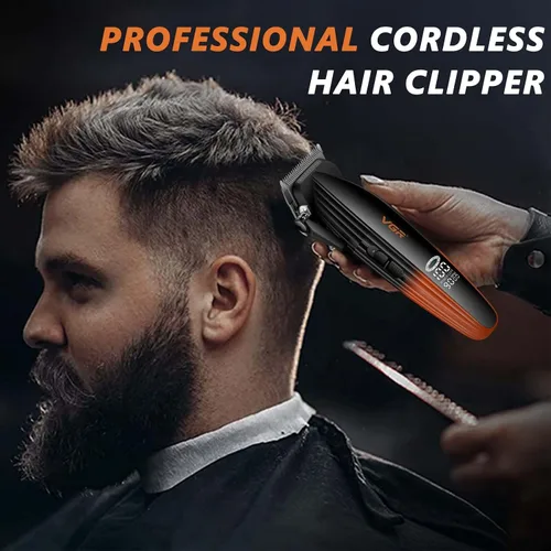 Miniatura 8 de VGR 889C - Cortadora de pelo profesional para hombres, 9000 rpm, inalámbrica, con cuchillas de cerámica y MIM, 6 peines guía magnéticos, pantalla