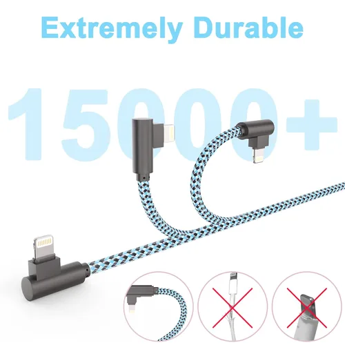 Miniatura 3 de Cable de carga para iPhone, cable Lightning de 6 pies, 3 unidades, cable de carga largo para iPhone 11, cargador para iPhone 6 pies