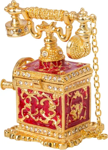 Miniatura 27 de QIFU Caja de baratija pintada a mano con bisagras, regalo único para la familia
