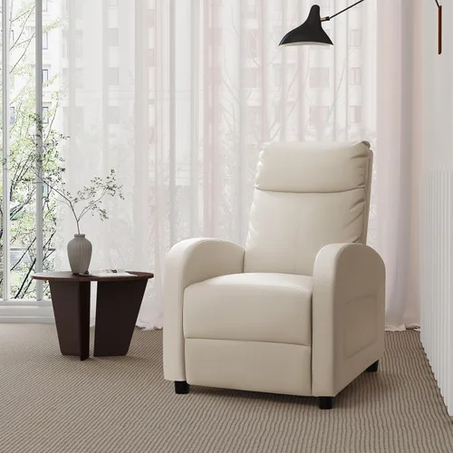Miniatura 2 de Homall - Silla reclinable acolchada de cuero sintético para sala de estar, sofá reclinable moderno, asiento de club y teatro en casa