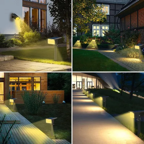 Miniatura 6 de [Paquete de 3 y 62 LED] Reflectores Solares para Exteriores con Sensor de Movimiento, 3 Modos de Sensor de Movimiento, Luces para Exteriores, 2