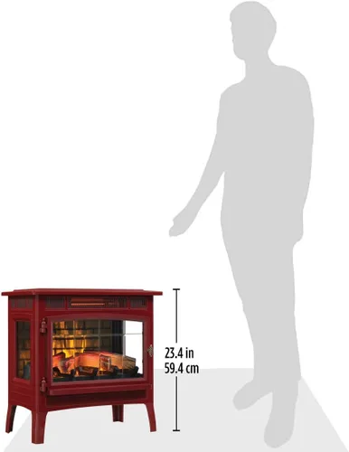 Miniatura 14 de duraflame Estufa Calentador de Chimenea Eléctrica Independiente con Efecto de Llama 3D para 1,000 Pies Cuadrados Canela