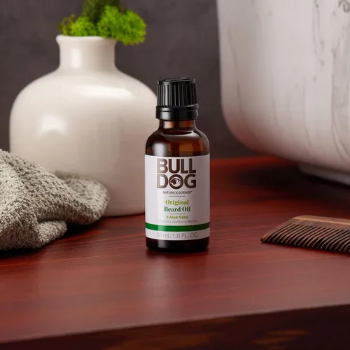 Miniatura 7 de Bulldog Mens Skincare and Grooming , Aceite de aceite original de los hombres. Oz, cuidado de barba, sin perfume, 1 fl oz
