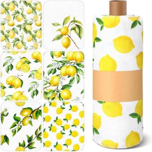 Miniatura 9 de Redbaker 30 Piezas Toallas de Papel Reutilizables Rollos Toallas de Cocina Lavables a Granel Sin Papel Paños de Tela de Algodón Servilletas de Mano