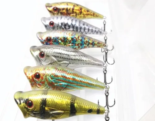 Miniatura 10 de Minnow Crankbait para pesca de lubina Señuelo de lubina Jerkbait Señuelos de pesca y caja de aparejos HC15KB