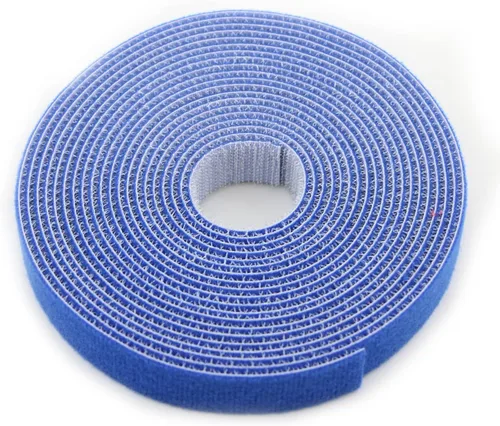 Miniatura 21 de Cinta de sujeción reutilizable para cables, rollo de gancho de doble cara de 3/4 pulgadas (5 yardas, versión mejorada negra)